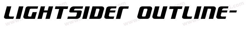Lightsider Outline字体转换